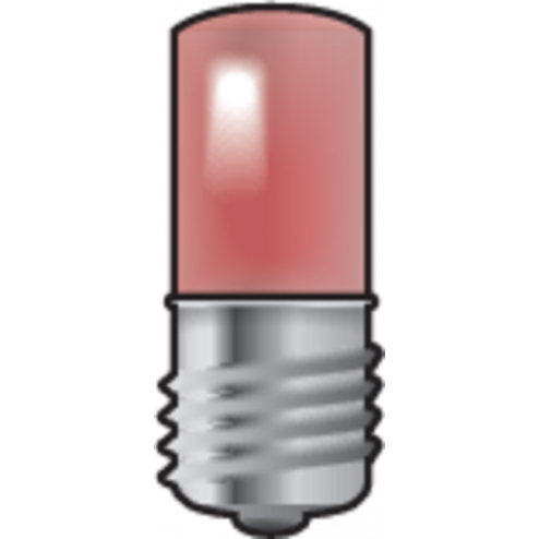 170-37003-Lamp E10 / Led Rood  170-37003-Niko