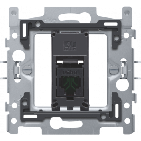 170-65151-Inbouwraam 1 x RJ45 CAT5E klauw  170-65151-Niko