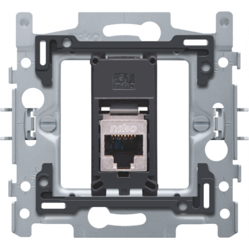 170-65166-Inbouwraam 1 x RJ45 STP CAT6 klauw  170-65166-Niko