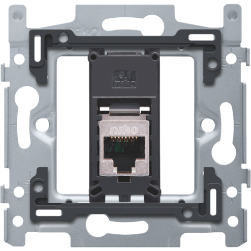 170-65255-Inbouwraam 1 x RJ45 STP CAT5E schroef  170-65255-Niko