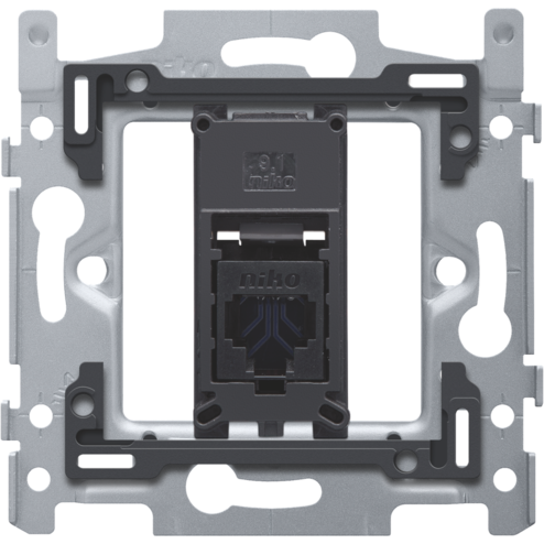170-65261-Inbouwraam 1 x RJ45 UTP CAT6 schroef  170-65261-Niko