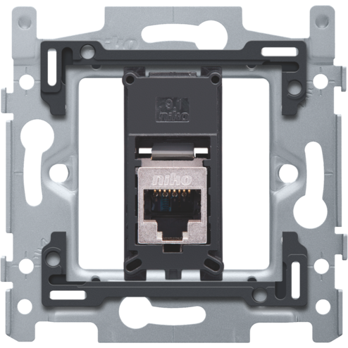 170-65266-Inbouwraam 1 x RJ45 STP CAT6 schroef  170-65266-Niko