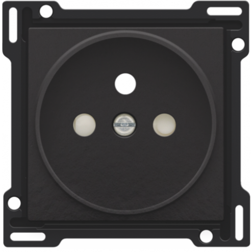 200-66101-Centraalplaat stopcontact 21mm Piano Black Coated 200-66101-Niko