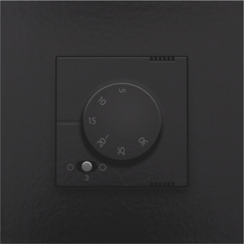 200-88000-Elektronische Thermostaat Piano Black Coated 200-88000-Niko