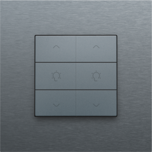 220-51046-Home Control Dubbele Dimbediening Alu Grey Coated 220-51046-Niko