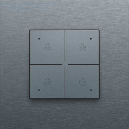 220-52054-Home Control Ventilatie + LED Alu Grey Coated 220-52054-Niko