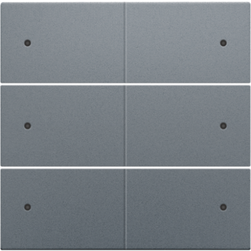 220-60150-Afwerkingsset 6-voudige drukknop 24V + LED Alu Grey Coated 220-60150-Niko