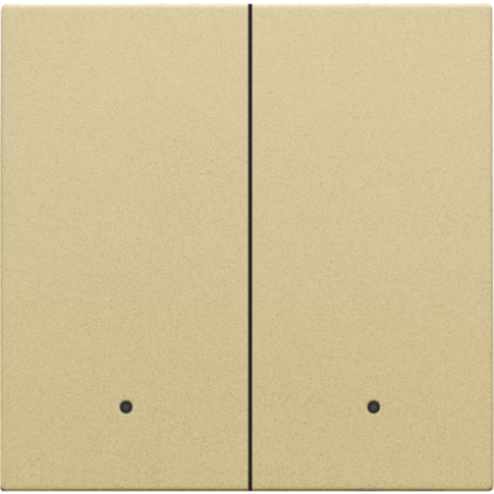 221-32004-Set tweevoudige drukknop voor slimme schakelaar met feedback Alu Gold Coated 221-32004-Niko