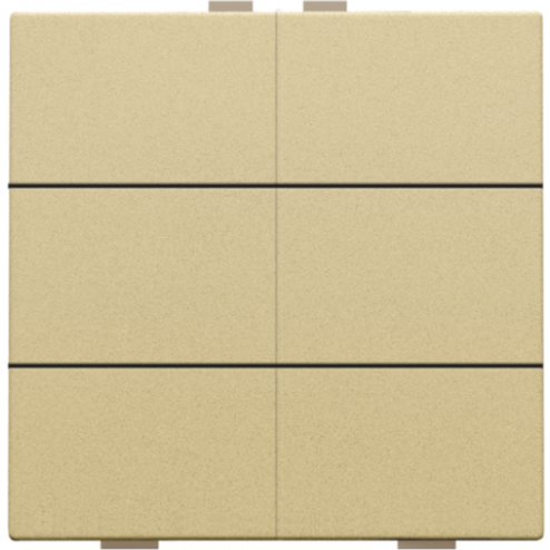 221-51006-Home Control Zesvoudige Drukknop Alu Gold Coated 221-51006-Niko