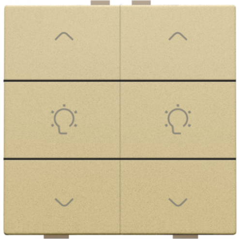 221-51046-Home Control Dubbele Dimbediening Alu Gold Coated 221-51046-Niko