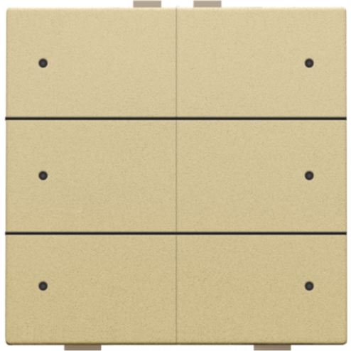 221-52006-Home Control Zesvoudige Drukknop + LED Alu Gold Coated 221-52006-Niko