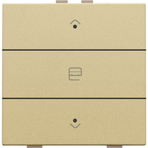 221-52033-Home Control Zesvoudige Drukknop + LED Alu Gold Coated 221-52033-Niko