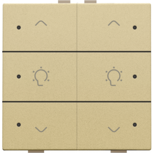 221-52046-Home Control Dubbele Dimbediening + LED Alu Gold Coated 221-52046-Niko
