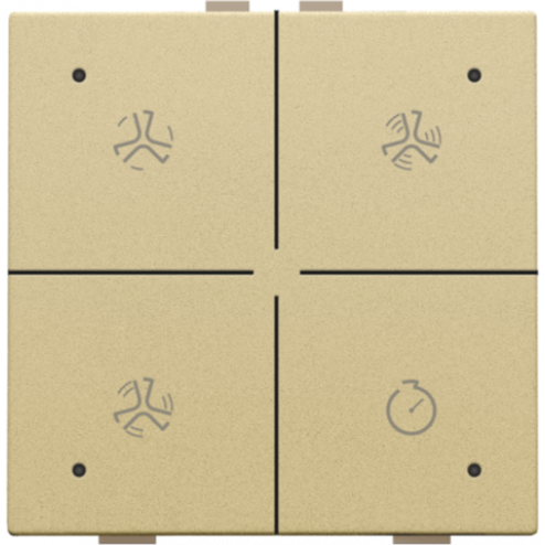221-52054-Home Control Ventilatie + LED Alu Gold Coated 221-52054-Niko