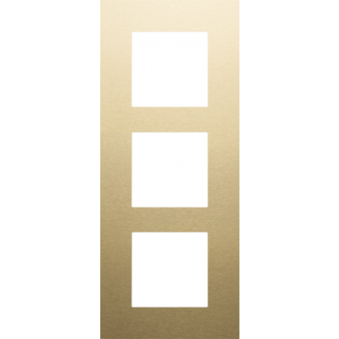 221-76300-Afdekplaat 3-voudig 60mm Alu Gold Coated 221-76300-Niko