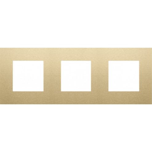 221-76700-Afdekplaat 3-voudig 71mm Alu Gold Coated 221-76700-Niko