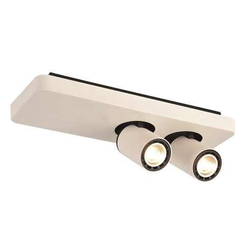 FAN3427092-Plafondlamp GU10 2x4,5w B/W/W dimbaar-Fantasia