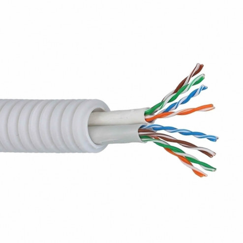 FLEXUTP6/2 R 100-Buis flexibel UTP dual cat 6-