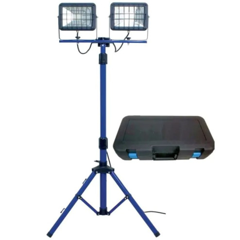 SCH46419-Werklamp 2x30w + statief + koffer-