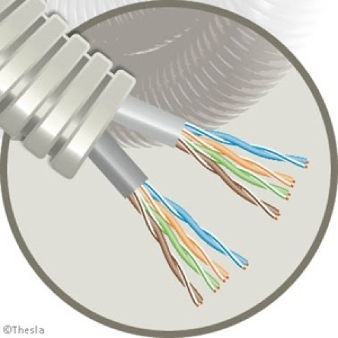 SNLSFUTP62-Buis flexibel UTP dual cat 6-Snelflex
