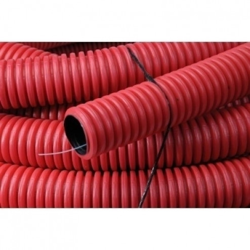 EUCA110x95 R 50-Wachtbuis met trekdraad rood 110mm-