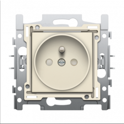 Stopcontact set 21mm Creme 100-66100