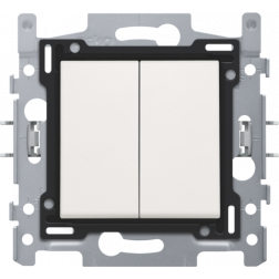 Dubbele wisselschakelaar set  White 101-62600
