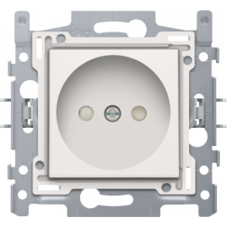 Stopcontact set zonder aarding 21mm White 101-66500