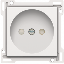 Centraalplaat Stopcontact 21mm zonder aarding White 101-66501