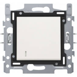 Tweepolige Controleschakelaar Set White 101-67200