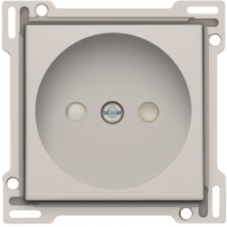 Centraalplaat Stopcontact 21mm zonder aarding Light Grey 102-66501