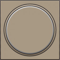 Drukknop set zonder symbool Bronze 123-64006
