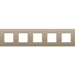 Afdekplaat 5-voudig 71mm Bronze 123-76005
