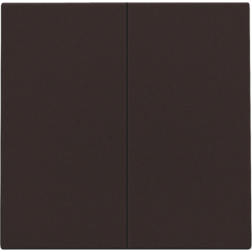 Set tweevoudige drukknop voor slimme schakelaar Dark Brown 124-31004