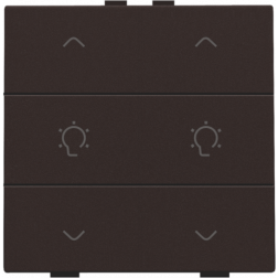 Home Control Dubbele Dimbediening Dark Brown 124-51046