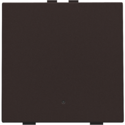 Home Control Drukknop + LED Dark Brown 124-52001