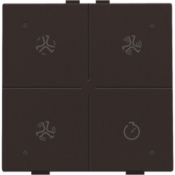 Home Control Ventilatie + LED Dark Brown 124-52054
