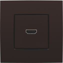 Afwerking HDMI-HDMI Dark Brown 124-69417