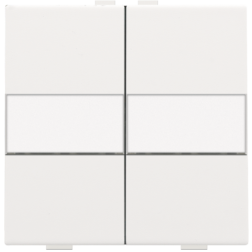 Toets 2X RF / Bus Tekst White Coated 154-00012