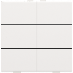 Home Control Zesvoudige Drukknop White Coated 154-51006