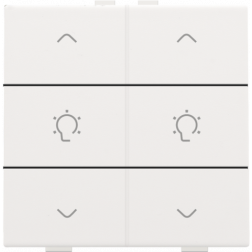 Home Control Dubbele Dimbediening White Coated 154-51046