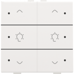 Home Control Dubbele Dimbediening + LED White Coated 154-52046