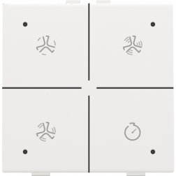 Home Control Ventilatie + LED White Coated 154-52054