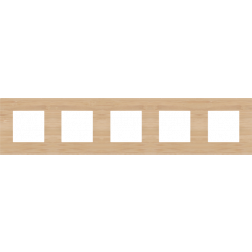 Afdekplaat 5-voudig 71mm Pure Bamboo 156-76005