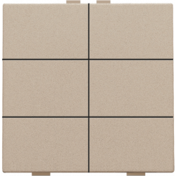 Home Control Zesvoudige Drukknop Champagne Coated 157-51006