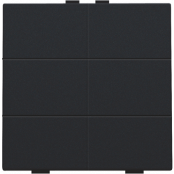 Home Control Zesvoudige Drukknop Black Coated 161-51006