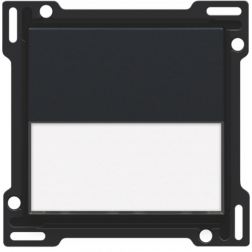 Afwerkingsset met tekstveld Black Coated 161-60905