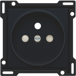 Centraalplaat stopcontact 21mm Black Coated 161-66101