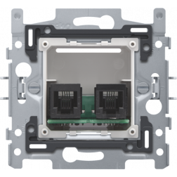 Sokkel Tel 2 X RJ11 parallel  170-09030