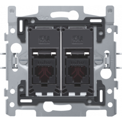 Inbouwraam 2 x RJ11 UTP klauw  170-65114